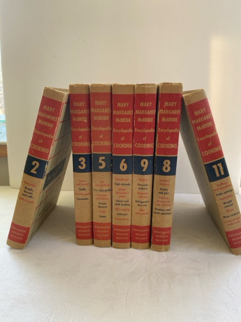 Mary Margaret McBride Vintage 1958 Encyclopedia of Cooking 7 Cookbook Volumes